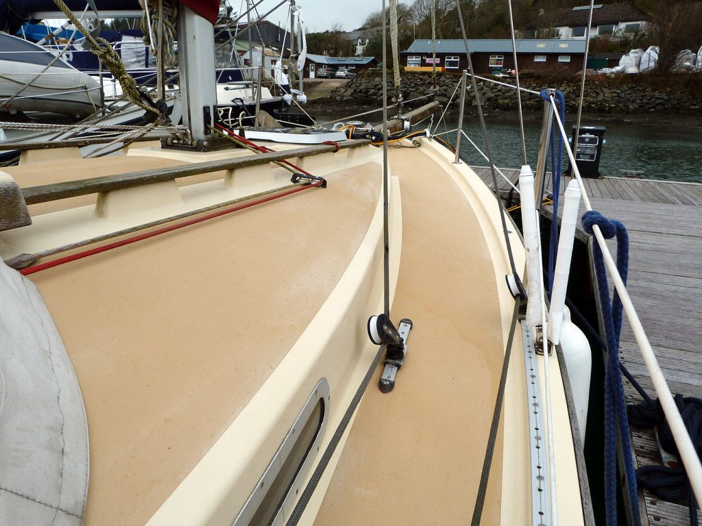 Cornish Crabber Cutter 24 On deck